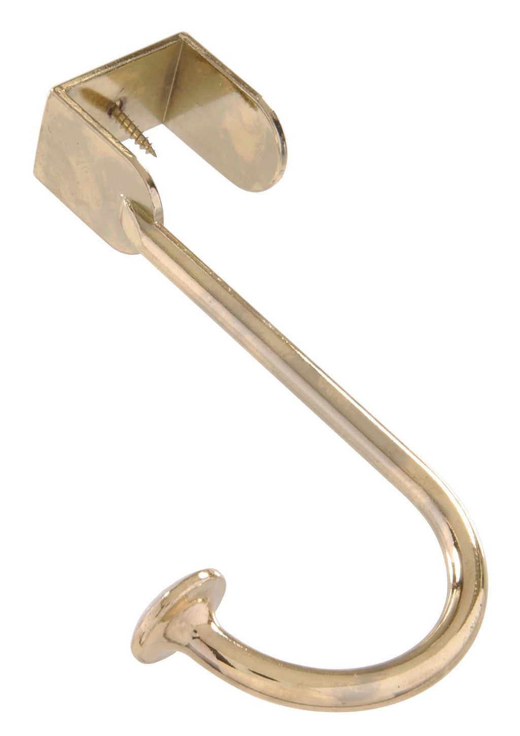 The Hillman Group 592560 Over Door Hook, Brass, Plate, 1-Pack