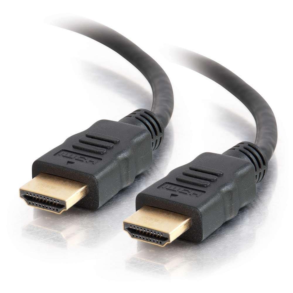 C2G HDMI Cable, 4K, High Speed HDMI Cable, Ethernet, 60Hz, 1.6 Feet (0.5 Meters), Black, Cables to Go 42500