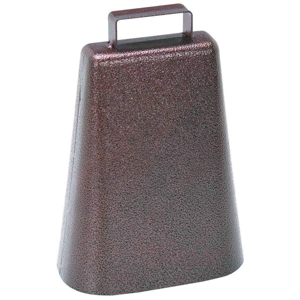 7 Inch Steel Cow Bell with Handle and Antique Copper Finish 1 Pack