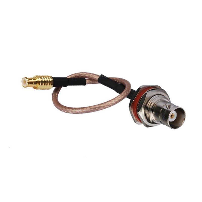 DHT Electronics RF coaxial Coax Cable Assembly BNC Female to MCX Male 6''