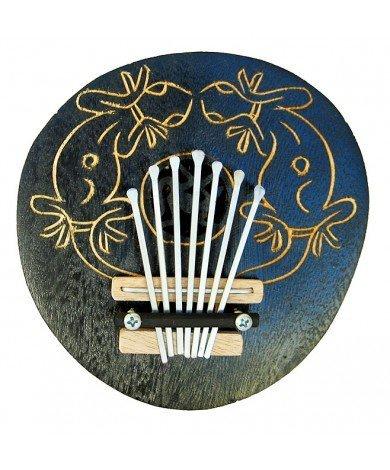 Thumb Pianos - Coconut Kalimba Wooden Hand Carved, Hand Painted Musical Instruments - (INS-TPC)