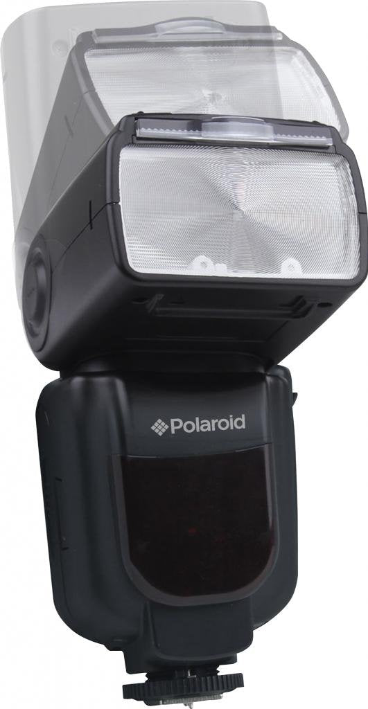 Polaroid Wireless Power Zoom Bounce & Swivel Flash With LCD For Canon, Nikon, Panasonic, Olympus SLR Cameras - GN58