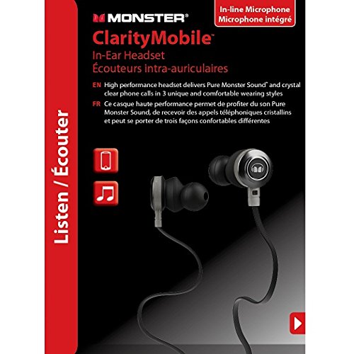 Monster Mobile Clarity In-Ear Headphones Standard Packaging