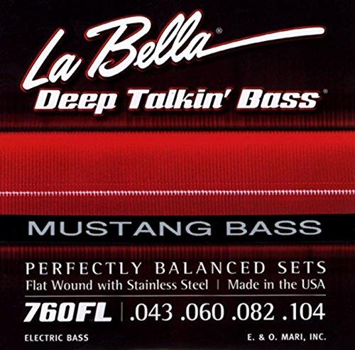 LaBella 760F-MUS Stainless Steel Flat Wound Bass Strings, Custom