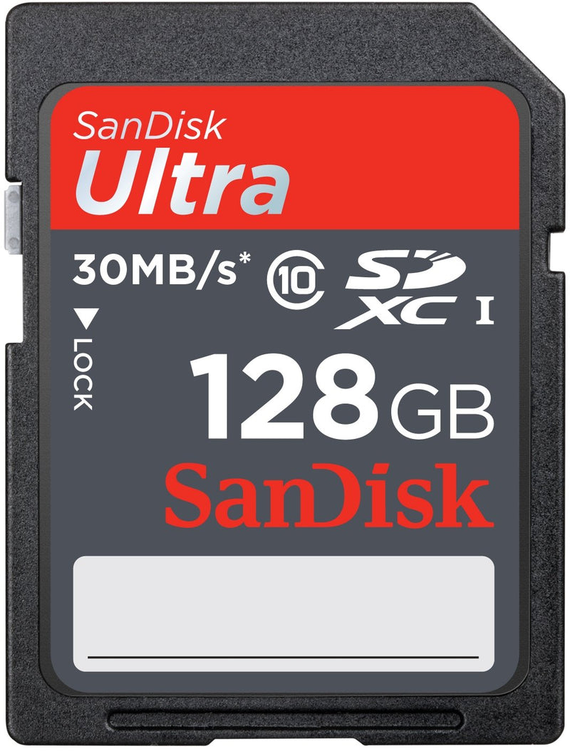 SanDisk Ultra 128GB SDXC Class 10/UHS-1 Flash Memory Card Speed Up To 30MB/s- SDSDU-128G-U46 (Label May Change) [Old Version] 128 GB Standard Packaging