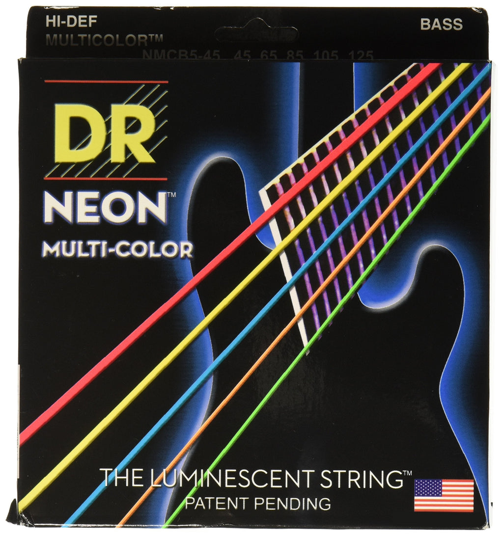 DR Strings HI-DEF NEON Bass Guitar Strings (NMCB5-45)