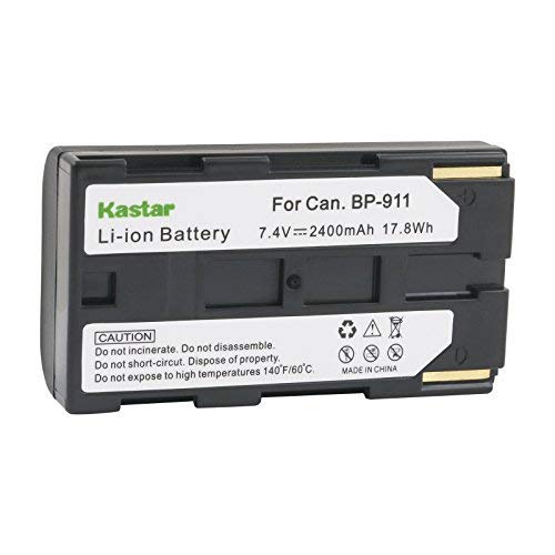 Kastar Camcorder Battery Replacement for Canon BP-911, BP-911K, BP-914, BP-915, BP-925, BP-930, BP-935, BP-945, BP-950