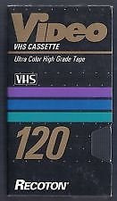 VHS Cassette Recoton 120 (6 Hours)