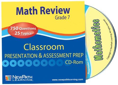 NewPath Learning Math Interactive Whiteboard CD-ROM, Site License, Grade 7