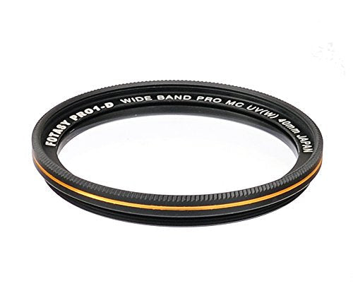 Fotasy 40mm Ultra Slim UV Protection Lens Filter, Nano Coatings MRC Multi Resistant Coating Oil Water Scratch, 16 Layers Multicoated 40mm UV Filter Black