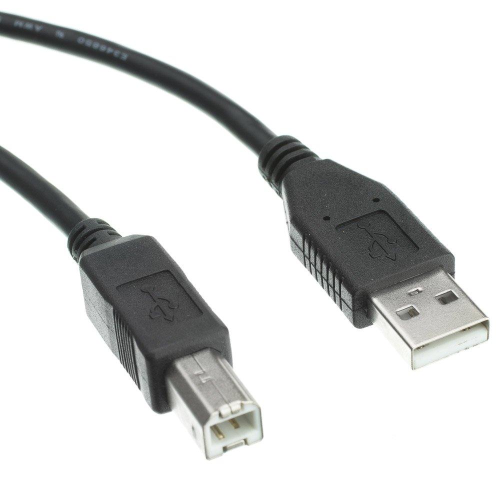GadKo USB 2.0 Printer/Device Cable, Black, Type A Male to Type B Male, 6 foot 6 FT