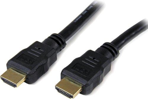 StarTech.com 8 ft High Speed HDMI Cable – Ultra HD 4k x 2k HDMI Cable – HDMI to HDMI M/M - 8ft HDMI 1.4 Cable - Audio/Video Gold-Plated (HDMM8) Black 8 ft / 2.5m