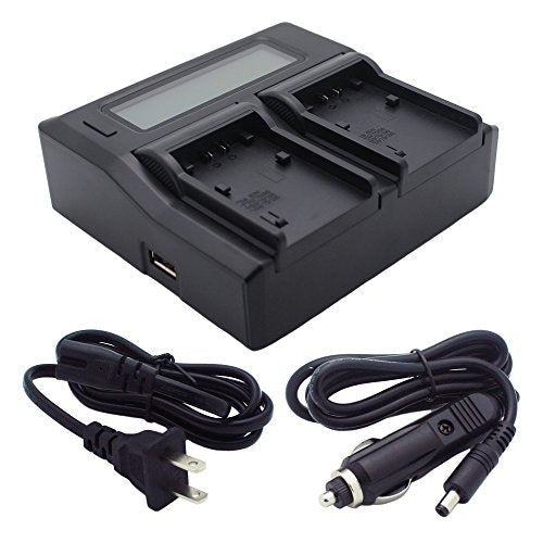 Kapaxen Dual Channel LCD Charger for Sony NP-FV30 NP-FV40 NP-FV50 NP-FV70 NP-FV90 NP-FV100 Batteries
