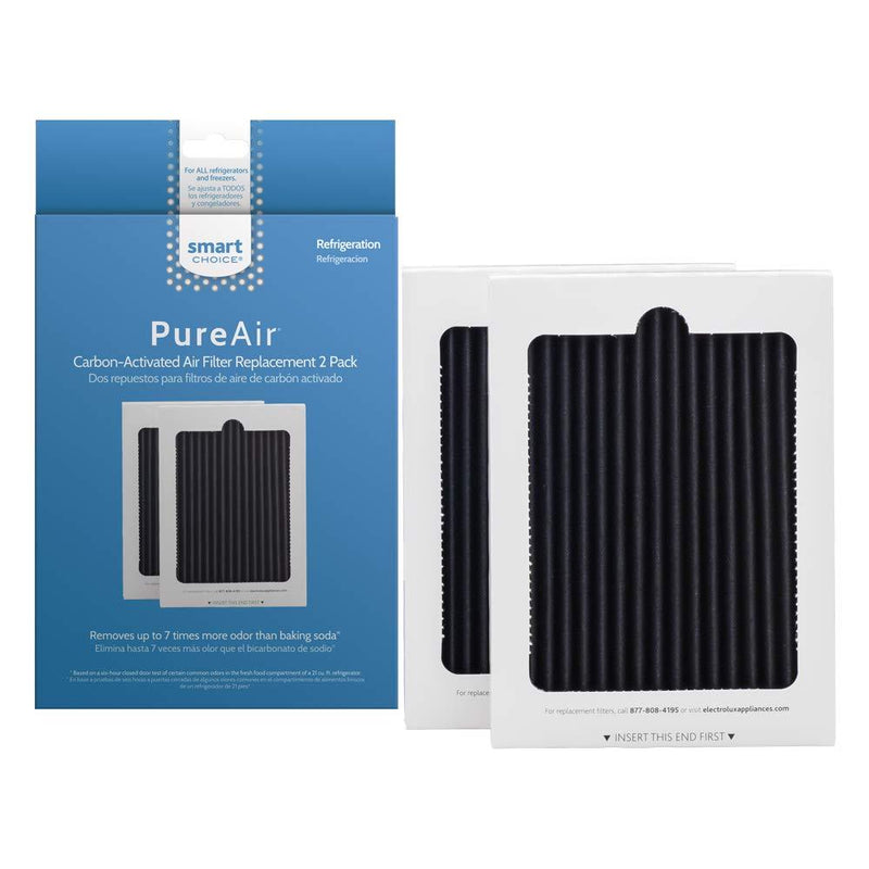 Smart Choice SCPUREAIR2PK Pure Air Ultra Refrigerator Air Filter, 6.5" x 4.75", 2 Filters 2 Count