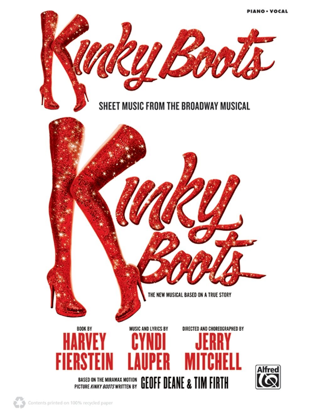 Alfred Kinky Boots - Sheet Music from the Broadway Musical P/V/C Book