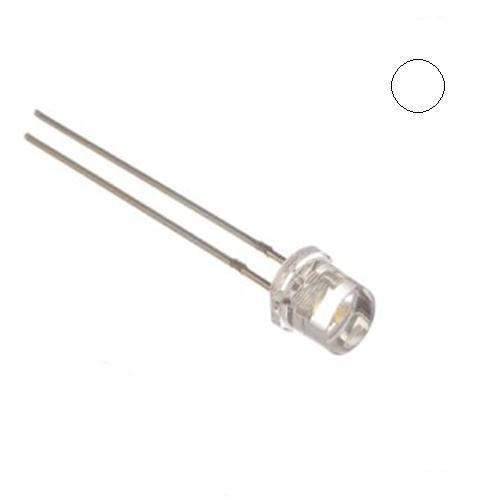 E-Projects B-0001-B05 Clear White LEDs, Wide Angle Light, 5 mm (Pack of 100)