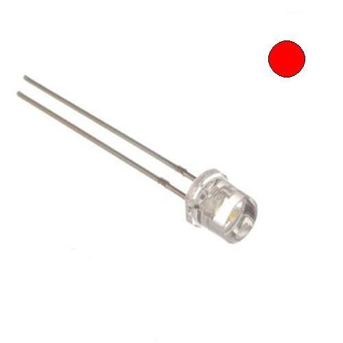 E-Projects B-0001-B01 Clear Red LEDs, Wide Angle Light, 5 mm (Pack of 100)