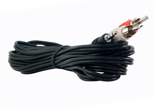 YCS Basics 12 Foot 3.5mm Stereo to 2 RCA Male Cable 12 Ft