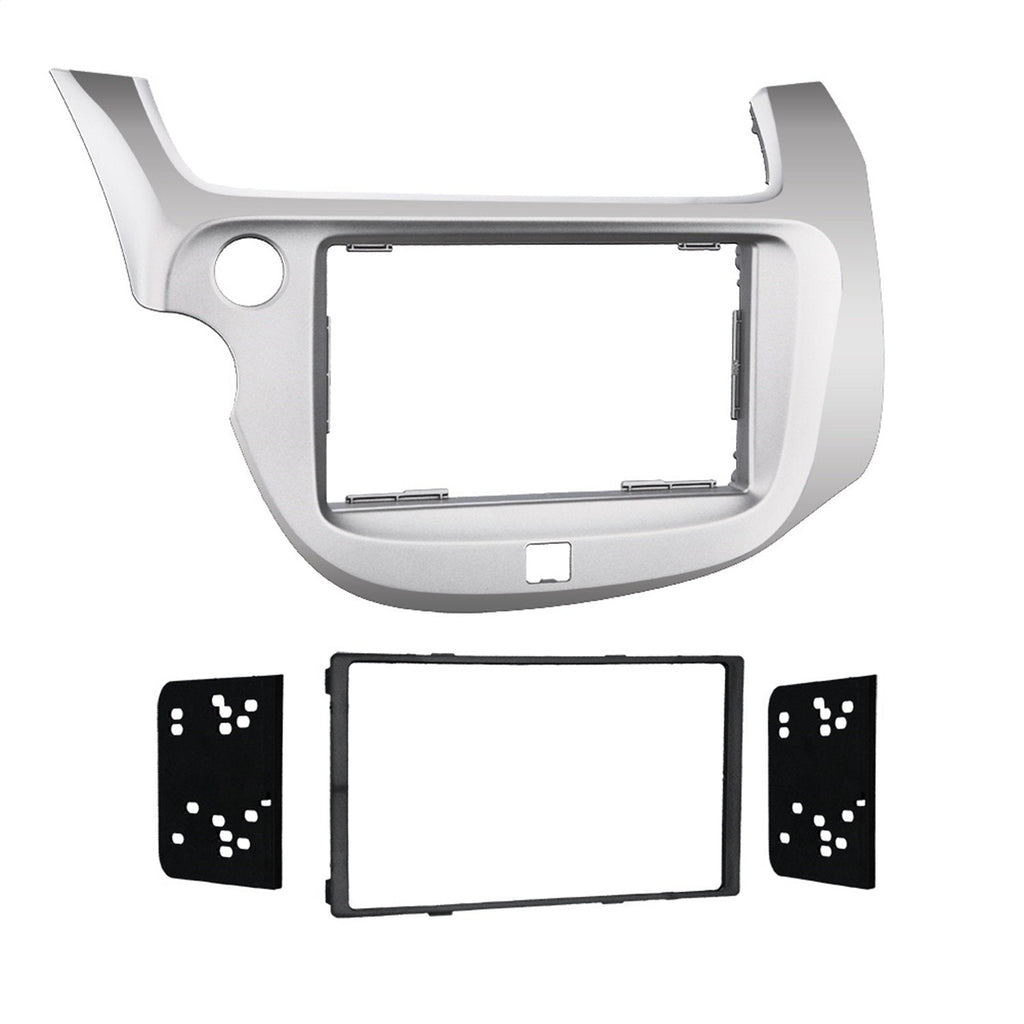 Metra 2009 - 2013 Honda Fit Dash Kit Double Din for Radio Install Silver