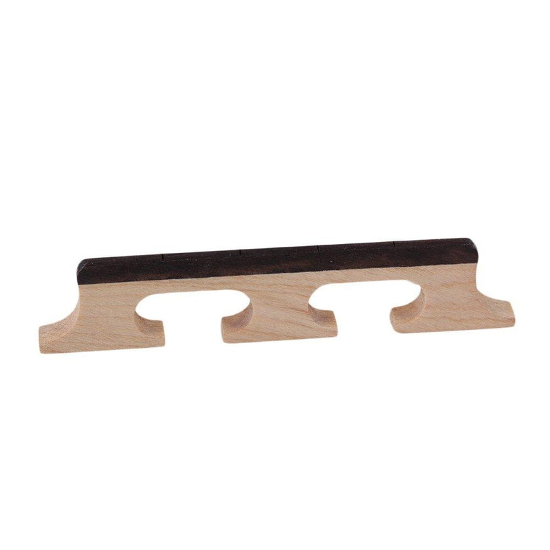 BQLZR Maple Ebony Bridge for 4 String Banjo Ukulele Banjolele