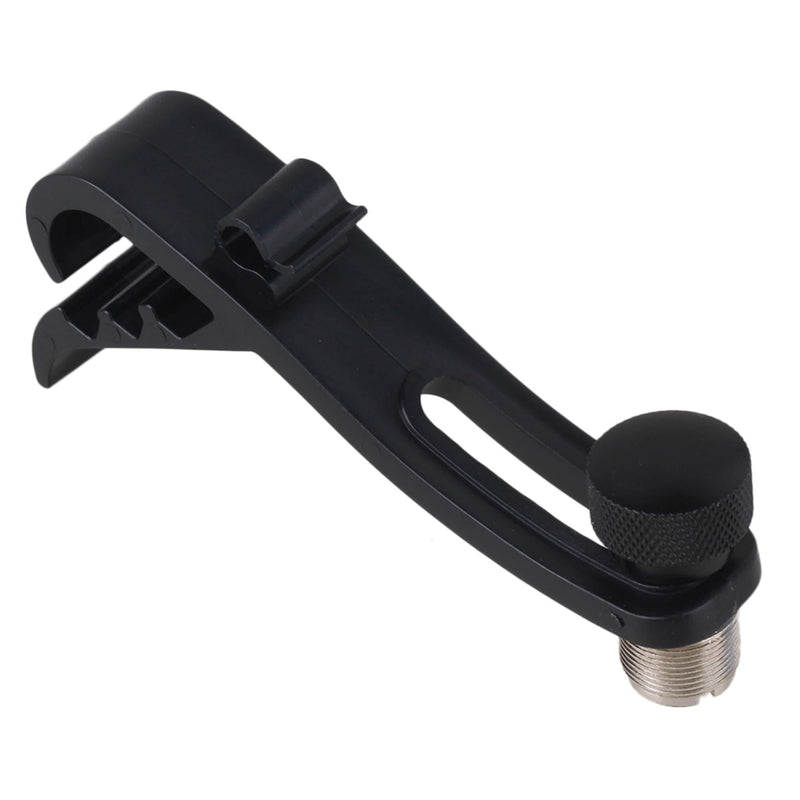 BQLZR Black Universal Drum Mic Clamp Shockproof Clip Holder Rim Mount