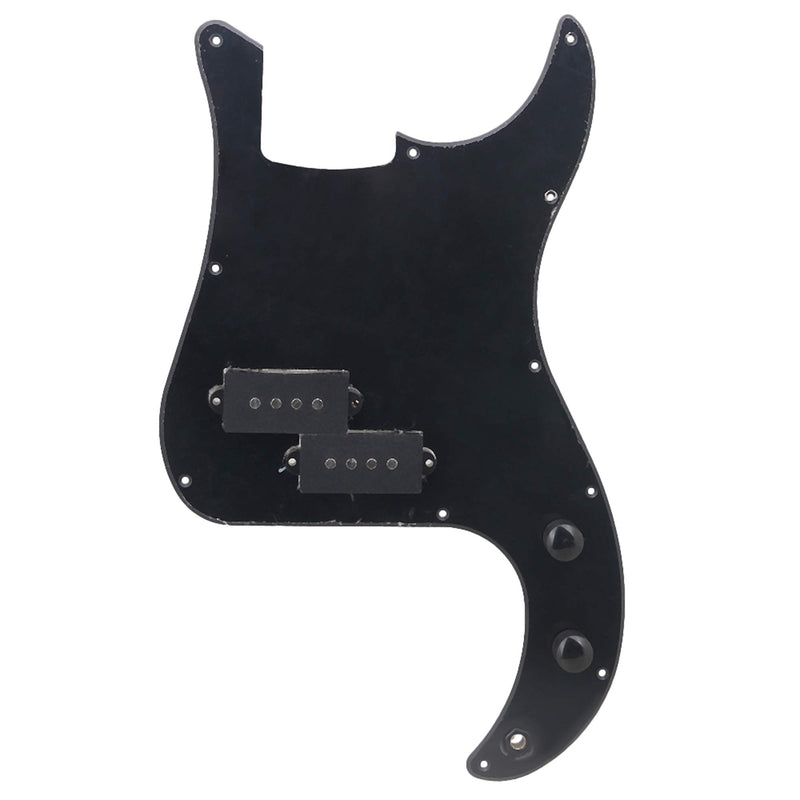 BQLZR Prewired PB Bass Pickguard Kit For P Bass Guitar Black