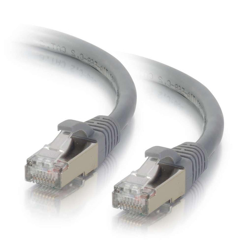 C2G/Cables to Go 00778 Cat6 Snagless Shielded (STP) Network Patch Cable, Gray (5 Feet/1.52 Meters)