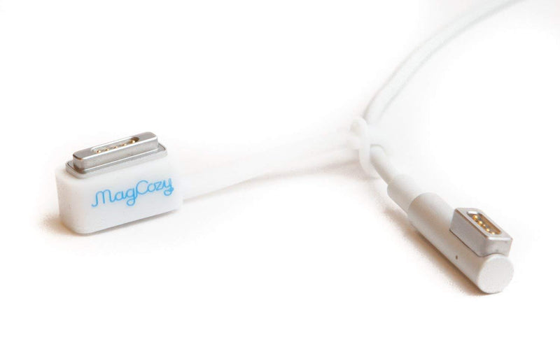 MagCozy Leash Compatible with Apple MagSafe / 2 Converter, Never Lose a Adapter Again, Thunderbolt Display (White) 1-Pack White (No Adapter Included)