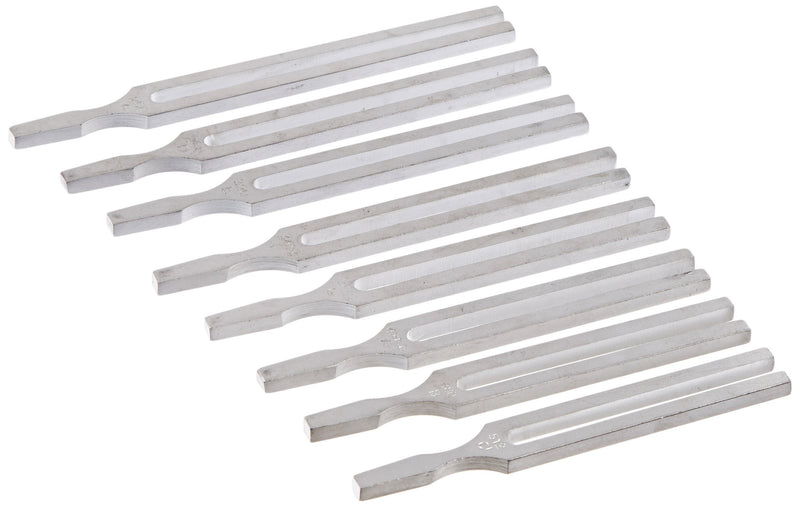 United Scientific TFSET8 Aluminum Alloy Tuning Fork Set, 8 Forks 1