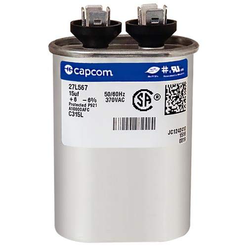 97F9004-15 uf MFD 370 Volt VAC - GE Oval Run Capacitor Upgrade 1