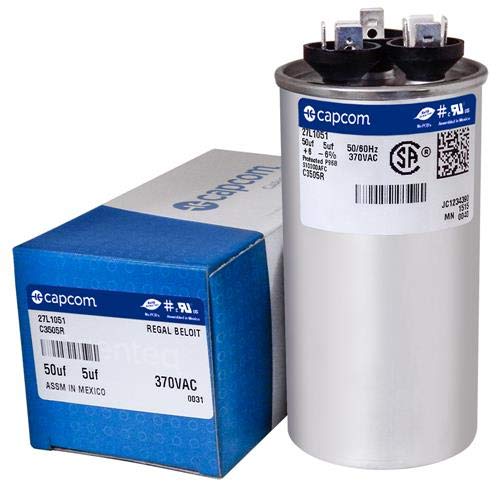 [AUSTRALIA] - 97F9970-50 + 5 uf MFD 370 Volt VAC - GE Round Dual Run Capacitor Upgrade 
