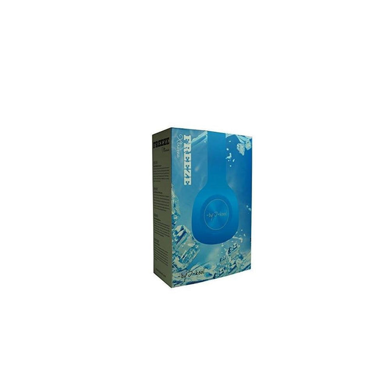 Freeze X-treme I-kool Freeze series Headphone with Bass Boost, Fully fold-able for easy travel, Detached Aux cable included (Blue)