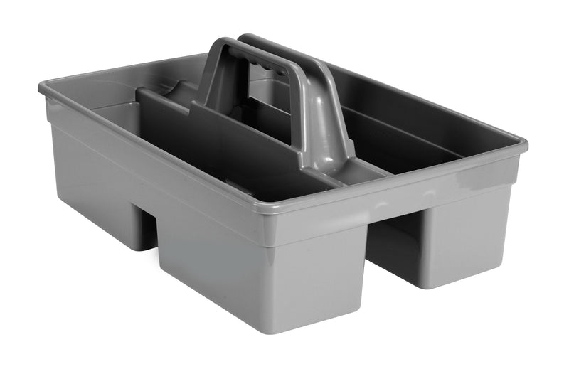 Rubbermaid Commercial Products Executive Series Carry Caddy, Gray, Carrier for Cleaning Supplies, Tools, All-Purpose Carry Caddy, Fits Into Cleaning or Housekeeping Carts Executive Gray 1 Pack