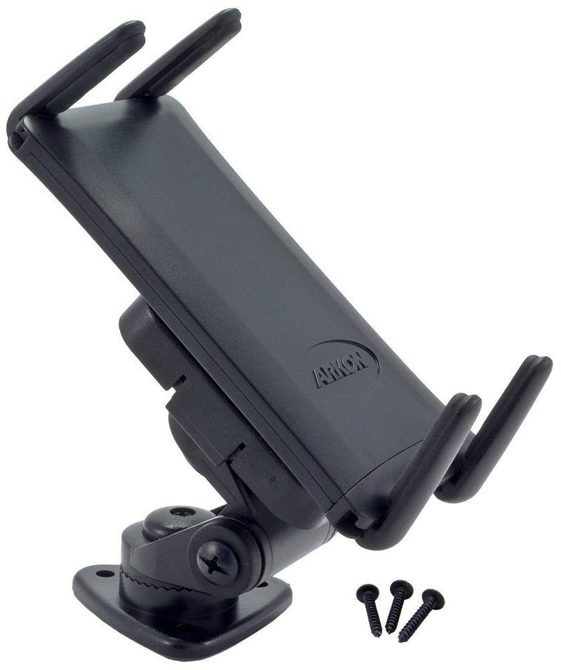 ARKON Adhesive or Drill Base Car Mount for iPad Mini or iPhone Xs Max XS XR X Retail Black