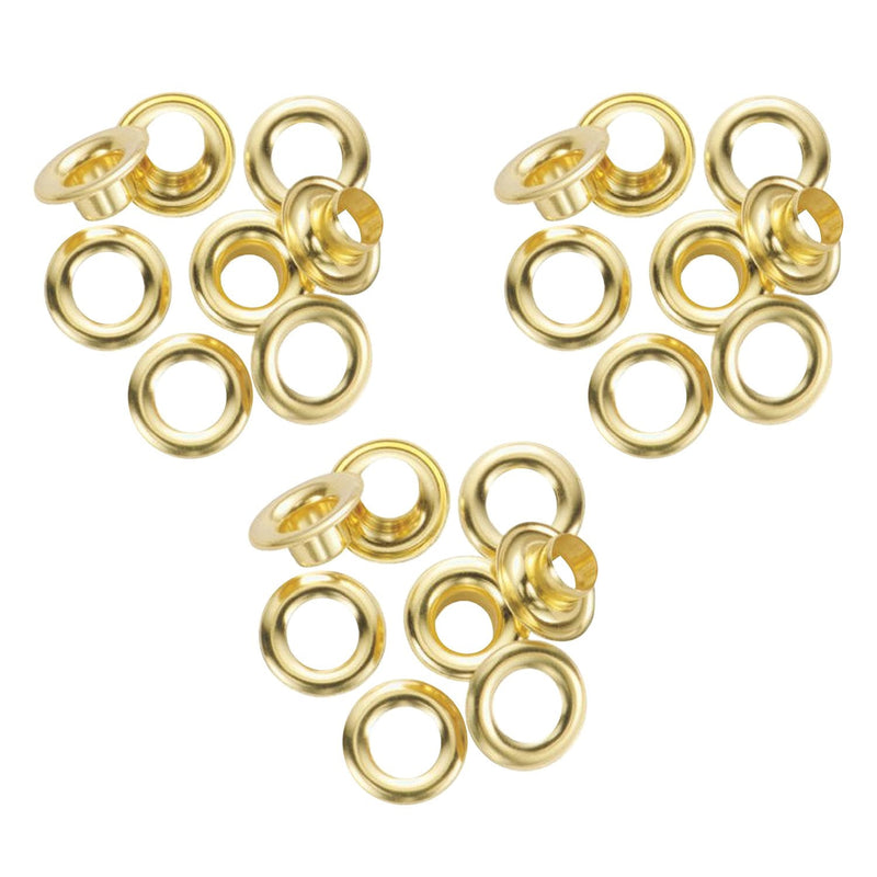 General 1261-4 #4 Brass Grommet Refills 72 Count (3 Packs of 24) 1
