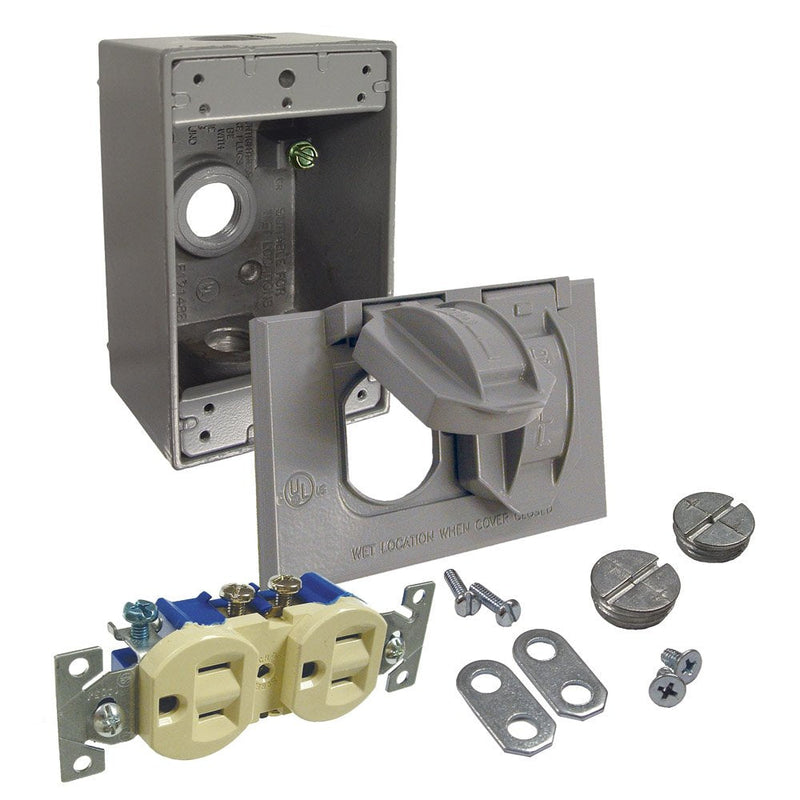 BELL 5839-5WRTR Gray Receptacle KIT