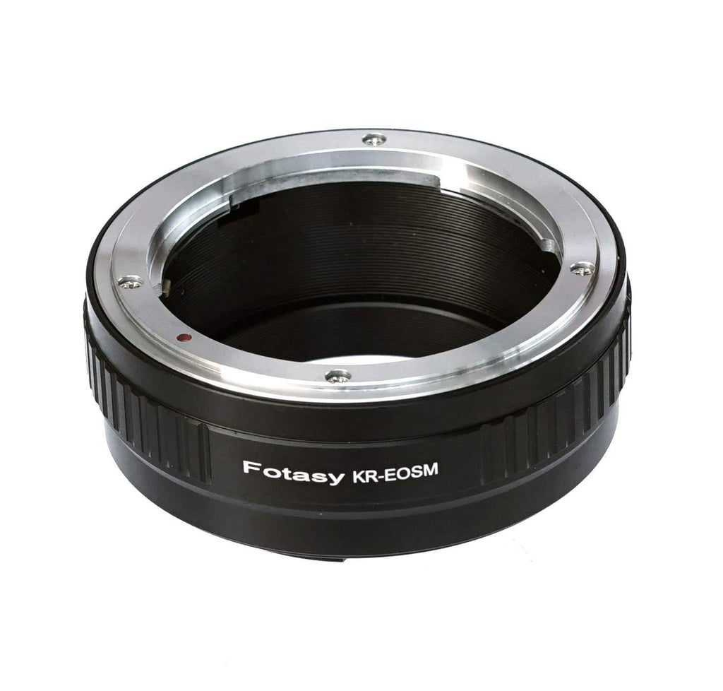 Fotasy Konica AR Lens to Canon EF-M Mount Adapter, Konica AR EFM, Konica AR EOS M Adapter, EF M KR, fits Konica AR Lens & Canon EF M Mirrorless Camera M1 M2 M3 M5 M6 M6 Mark II M10 M50 M100 M200