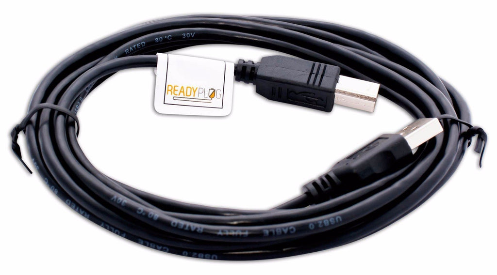 ReadyPlug USB Cable Compatible with HP Envy 4500 Wireless Color Photo Printer (10 Feet, Black)