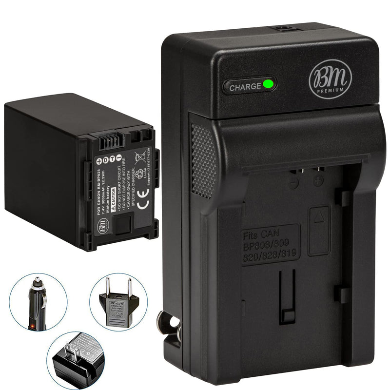[AUSTRALIA] - BM BP-828 Battery and Charger for Canon VIXIA HF G60, HF G50, XA40, XA45, XA50, XA55, GX10, HF G20, HF G21, HFG30, HFG40, HFM300, HFM301, HFM40 HFM41 HFM400 HFS200 XA10 XA11 XA15 XA20 XA25 XF400 XF405 