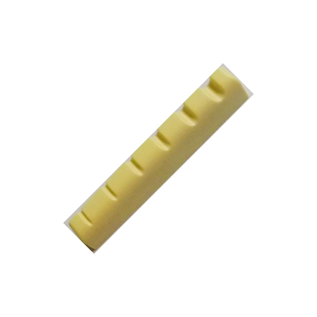 Generic 10 pcs Electric Bass Nuts for 6 String Bass Plastic 53 x 6 x 9.75-7.90 Ivory