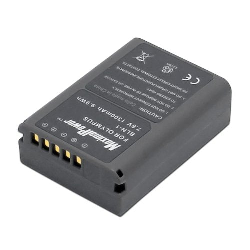 Maximal Power DB OLY BLN-1 Replacement Battery for Cameras (Grey) Black