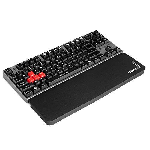 Grifiti Fat Wrist Pad 14 4 X 14 X 0.75 Inch Keyboard Wrist Rest for Tenkeyless Mechanical and Gaming Keyboards (Black Nylon) 4 x 14 inches BLACK NYLON