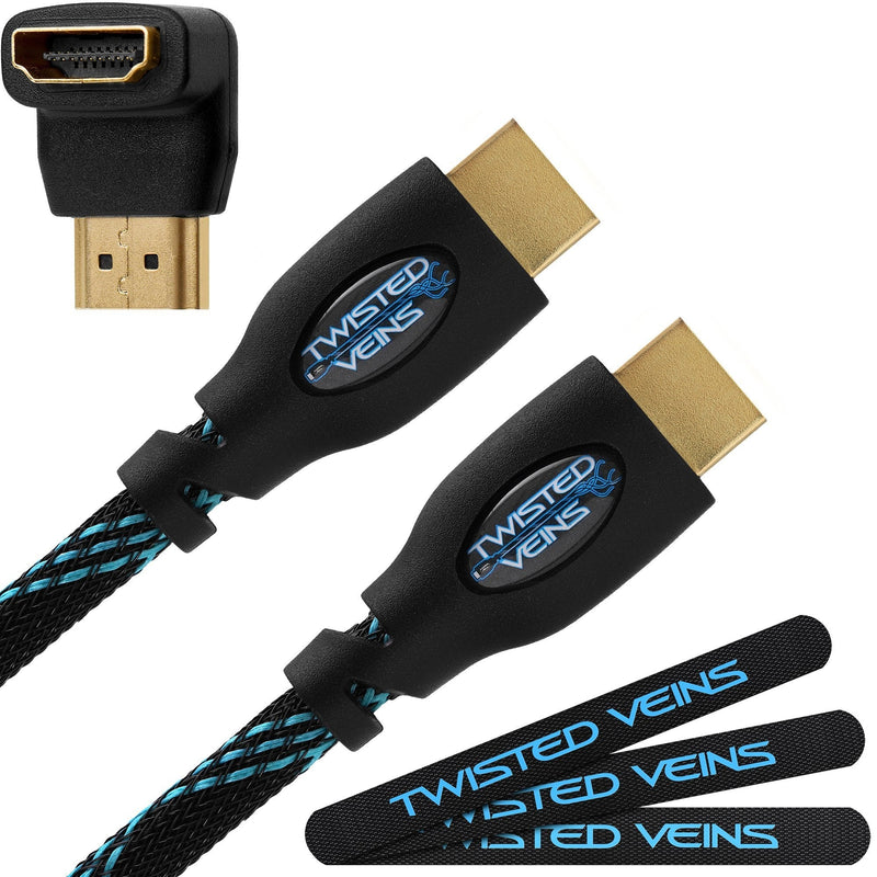 Twisted Veins HDMI Cable 50 ft, Long High Speed HDMI Cord with Ethernet, Maximum Length Single Piece Cable – a Replacement Option for an HDMI Extension/Extender 50ft