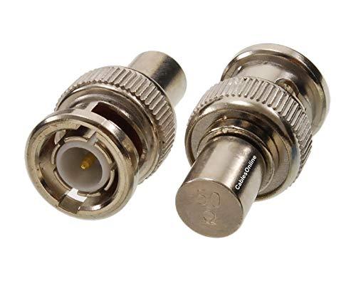 CablesOnline BNC RG58 50 OHM Terminator Adapter (2-Pack) (R-3006-2)
