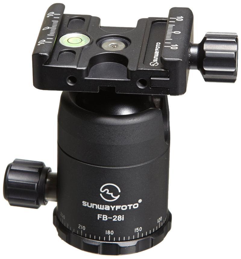 SUNWAYFOTO FB-28i Tripod Ball Head Arca / RRS Compatible Independent Pan Lock Sunway