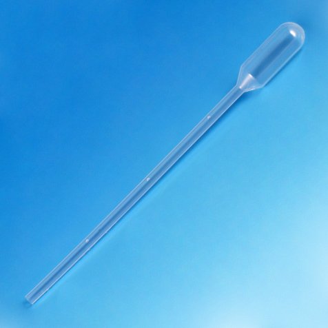 Globe Scientific 136036-500 LDPE Graduated Transfer Pipet, Pediatric, Non-Sterile, 116mm Length, 1.5mL Capacity (Box of 500)