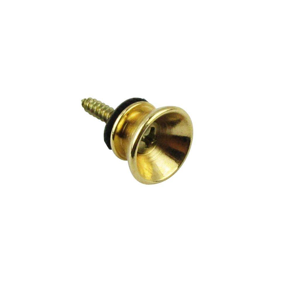 Musiclily Guitar Metal Small Strap Buttons, Gold(4 units)