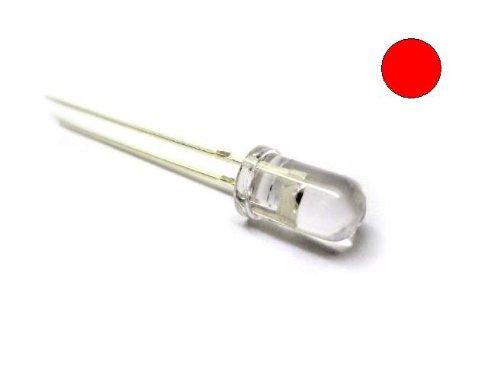E-Projects B-0001-C01 Clear Red LEDs, 5 mm (Pack of 25)