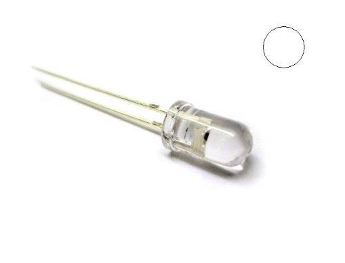 E-Projects B-0001-F10 Clear White LEDs, 5 mm (Pack of 100)