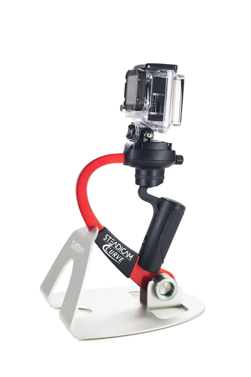 Steadicam Curve-BK Handheld Video Stabilizer and Grip for GoPro Hero Cameras 3, 4 Black & Hero 5 (Red) Red